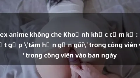 sex anime không che Khoảnh khắc cấm kỵ: Cặp đôi bị bắt gặp 'tâm hồn gần gũi' trong công viên vào ban ngày